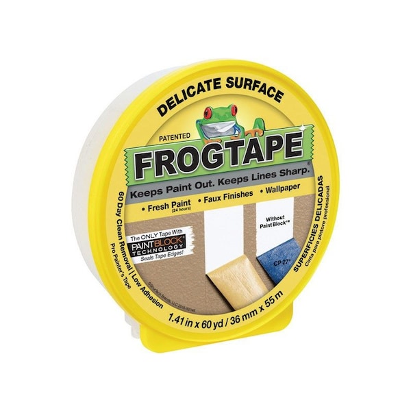 Frogtape FrogTape 1.41 in. W X 60 yd L Yellow Low Strength Painter's Tape 1 pk 280221 - main
